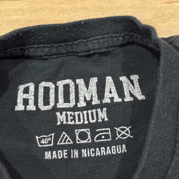 Rodman Las Vegas Shades T Shirts Black Graphic Dennis Rodman Size Medium - Picture 2 of 3